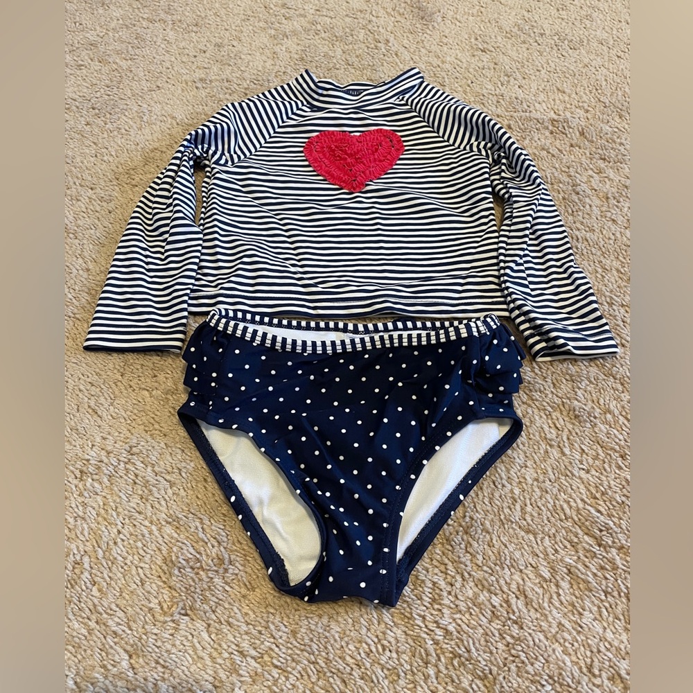 Little Me 24M Girls Two Piece Bathing Suit